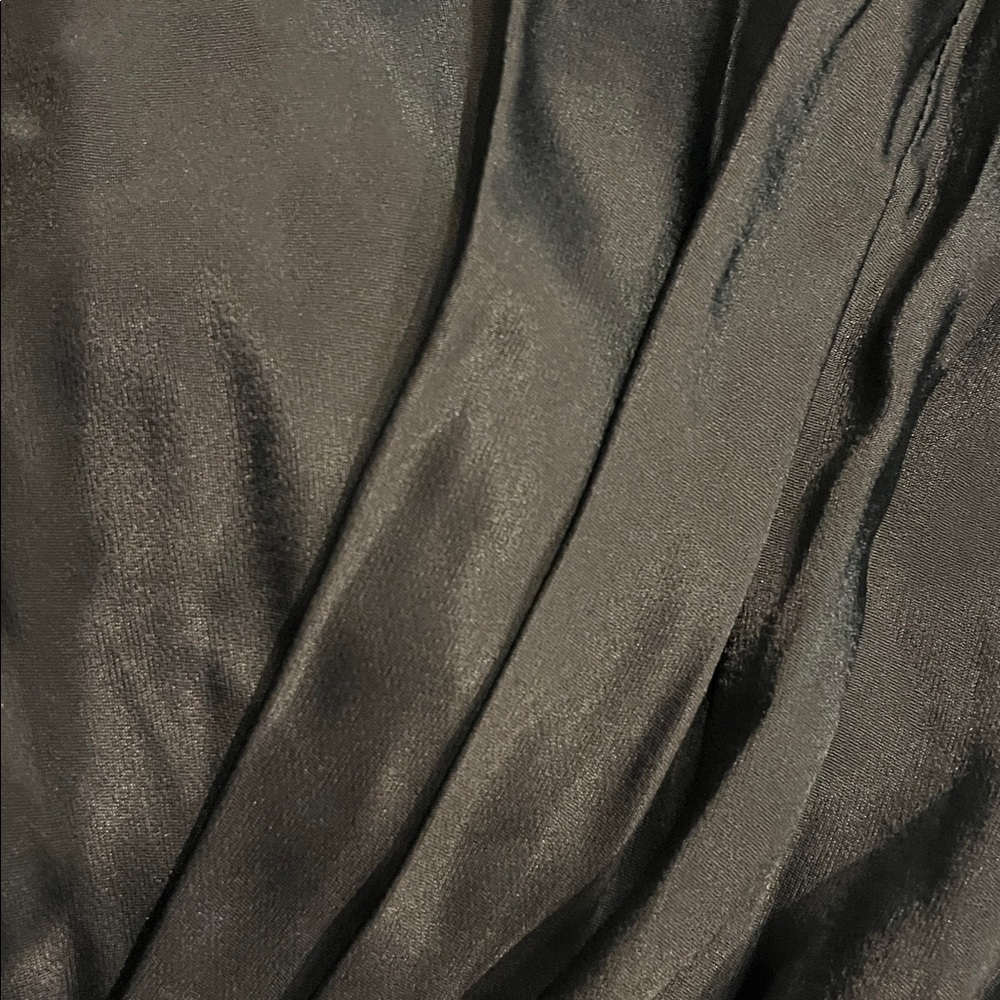 Mango x Jen Ceballos Black Satin Dress With Rhinestone Bralet Bodice size XS / 2 - Picture 13 of 16